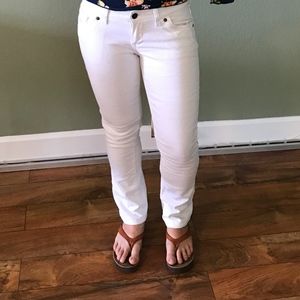 Delia's White Straight Leg Jeans